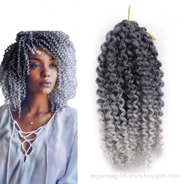 China supplier afro curl marley braid hair crochet braids synthetic hair extension crochet curly hair